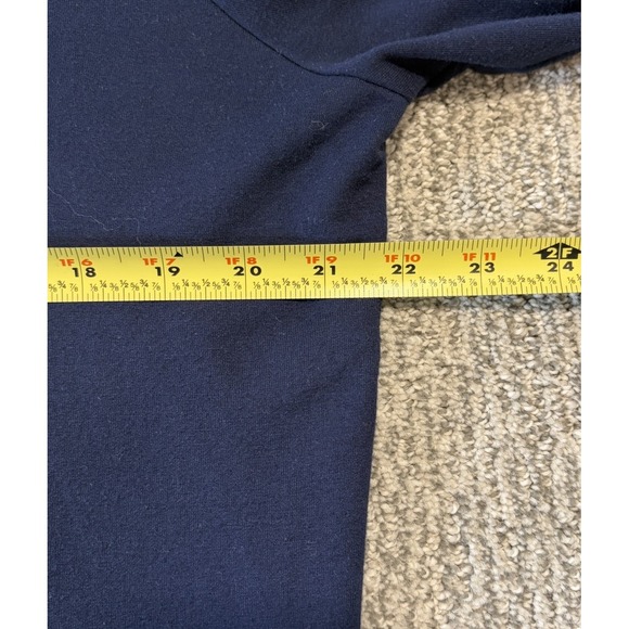 Polo Ralph Lauren Hoodie Mens Medium Blue Sleepwear Knit Lounge Pullover Graphic - Picture 5 of 7